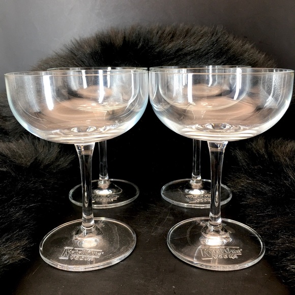 Ketel One Vodka Martini Cocktail Glasses Set of 4 - Picture 4 of 7
